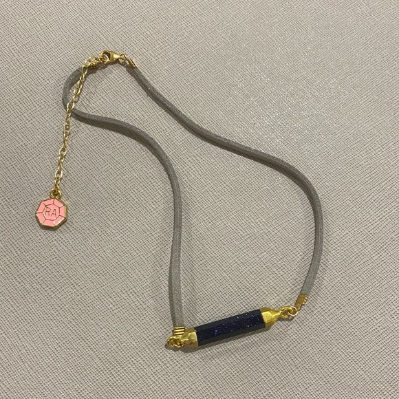 Jewelry - Leather and stone choker